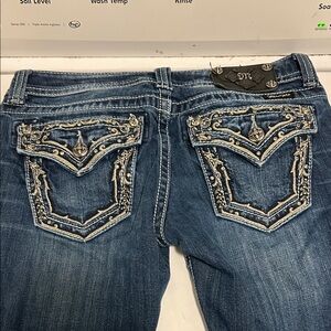 Miss Me Dark Blue Embellished Jeans